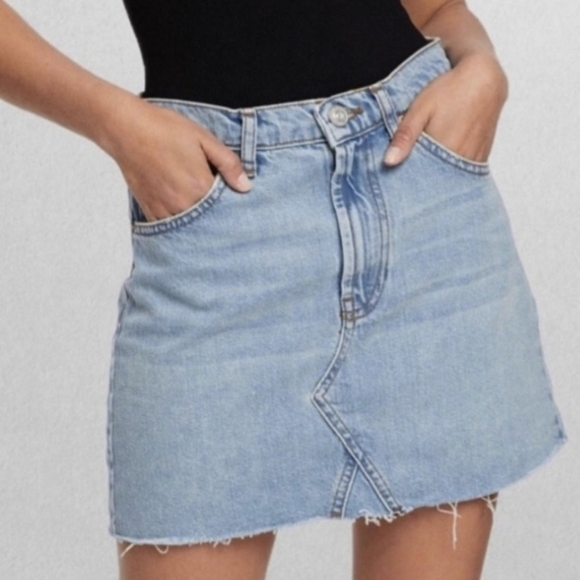 Dresses & Skirts - BDG blue festival party sorority bar pop Y2K Urban Outfitters Denim Mini Skirt